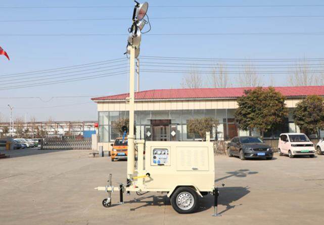 翔工的照明燈車，哪里需要哪里搬